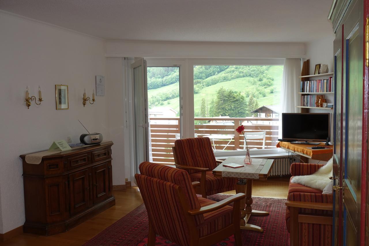 Studio Willimann Haus Dala Im 4 Stock Leukerbad Eksteriør bilde